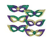 Mardi Gras Sequin Party Masks Sequins Elastic