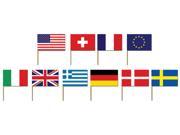 International Flag Picks Multi colored