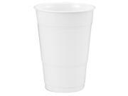 Bright White White 16 oz. Plastic Cups plastic