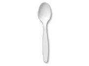 Bright White White Spoons plastic