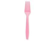Candy Pink Hot Pink Forks plastic