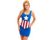 Marvel Comics Captain America Adult Tank Dress Medium
