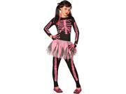 Punk Skeleton Child Costume Polyester Large