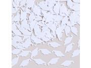 White Mortarboard Graduation Confetti foil