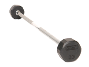 Troy Barbell 12 Sided Rubber Barbell Straight Handles 20 110Lbs 10lb Increments