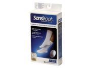 Jobst 110853 SensiFoot 8 15 mmHg Unisex Crew Length Diabetic Mild Support Socks Size Color Black Large