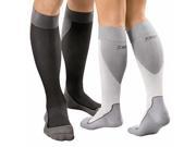 Jobst Sport Knee High Sock 15 30 mmHg 15 20 mmHg Medium Black Grey