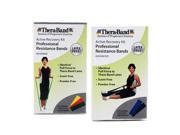 Thera Band Latex Free Exercise Bands 2 Pack Heavy