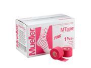 Mueller M Tape Color 1.5 x 10 yard 32 Rolls Case Pink