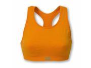 Zensah Seamless Running Sport Bra Small Medium Orange