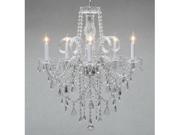 Authentic All Crystal Chandelier Chandeliers H30 X W24 SWAG PLUG IN CHANDEL...
