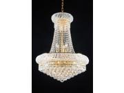 French Empire Crystal Chandelier Lighting H 28 W 36