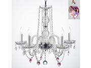 AUTHENTIC EMPRESS CRYSTAL TM CHANDELIER LIGHTING CHANDELIERS WITH CRYSTAL HEARTS! H25 X W24