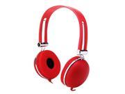 Golden Vocal HF TX7ST Red Overhead Stereo Headphones with Microphone