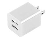 2.1A Dual USB 2 Port Wall Charger AC Adapter for iPhone 5 5S 4S 4 iPads iPods Samsung Tab Smartphones
