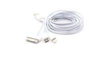 USB Charging Cable Adapter with Lightning 8pin 30pin Micro USB for iPhone 4 5 iPad Samsung HTC 6ft