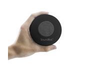 SoundBot SB510 HD Water Proof Resistant Bluetooth Portable Shower Speaker Black