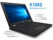 Azpen X1052 10.1 Windows 10 2in1 Tablet with Keyboard HDMI Bluetooth HD IPS Screen 10 Point Capacitive