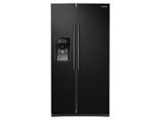 Samsung RS25J500DBC 25 cu. ft. Capacity Side By Side Refrigerator with LED Lighting Black