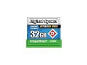 Digital Speed 32GB 500X Professional High Speed 100MB s Error Free CF Memor...