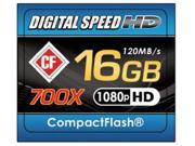 Digital Speed 16GB 700X Professional High Speed 120MB s Error Free CF Memor...