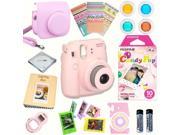 Fujifilm Instax Mini 8 Pink Deluxe kit bundle Includes Instant camera with Instax mini 8 instant films 10 pack Candy Pop Custom Camera Case instax Ph
