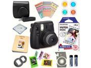 Fujifilm Instax Mini 8 Black Deluxe kit bundle Includes Instant camera with Instax mini 8 instant films 10 pack Air Mail Custom Camera Case instax Ph
