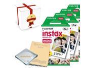 Fujifilm INSTAX Mini Instant Film 3 Pack 30 Films Photo Album Gift Packaging