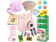 Fujifilm Instax Mini 8 Pink Deluxe kit bundle Includes Instant camera with Instax mini 8 instant films 60 pack A MASSIVE DELUXE BUNDLE Over 30 Pcs