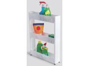 Slim Storage Cabinet Organizer Rolling Pull Out Cart Rack Tower with Wheels