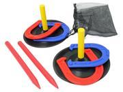 2 Player Kids Horseshoes Game Set Indoor Outdoor With Travel Bag