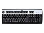 HP 434820 001 PS2 104 Keys Vista Keyboard Silver Black