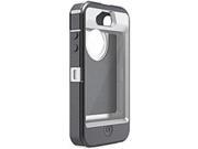 OutterBox Defender Series 7718579A Smartphone Case for Apple iPhone 4 4S White Gunmetal Gray