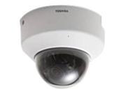Toshiba IK WD01A IP Network Mini Dome Camera Power over Ethernet 640 x 480 3.6x Optical Zoom 2 4 mm Lens Misty white