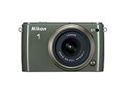Nikon 1 S1 10.1 Megapixel Mirrorless Camera with Lens 11 mm 27.50 mm Lens 1 30 mm 110 mm Lens 2 Khaki 3 LCD 16 9 2.5x 3.7x Optical Zoom Opti
