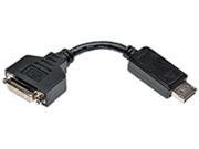 Tripp Lite P134 000 0.5 Feet Audio Video Cable Copper 1 x 20 pin Male DisplayPort 1 x 29 pin DVI I Female Video