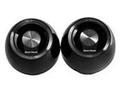 Gear Head SP2000UBLK USB 2.0 Powered 8 Ball Speaker System 3 Watts RMS Black