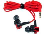 Sony MDRXB50AP R Extra Bass In Ear Headset with In Line Microphone Remote 4 24000 Hz Red