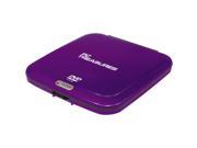 Digital Treasures 07255 External DVD Reader Purple DVD ROM Support
