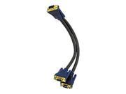 Cables To Go Ultima 29610 1 FT SXGA Monitor Y Cable 1 x 15 pin HD 15 Male 2 x 15 pin HD 15 Female Black