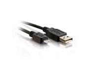Cables to Go 27363 118 inch USB 2.0 A Male to Micro USB A Male Data Transfer Cable Black