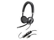 Plantronics Blackwire 725 Corded USB Headset With Active Noise Canceling Stereo USB Wired 20 Hz 20 kHz Over the head Binaural Supra aural