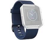 Fitbit Blaze Classic Band - Blue - Elastomer, Stainless Steel