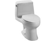 MS853113E 11 Eco UltraMax Round 1 Piece Floor Mount Toilet Colonial White