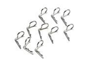 Hot Racing AC01B08 Body Clips with 90 Degree Bend 10 Silver
