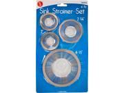 SE SWM4 Stainless Steel Sink Strainer Set 4pcs