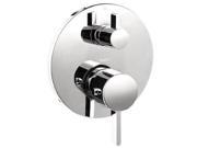 Hansgrohe 04231000 S Thermostatic Valve Trim with Volume Control Diverter and Metal Lever Handles Chrome