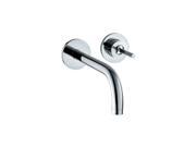 Hansgrohe 38118001 Axor Uno 2 Wall Mounted Bathroom Faucet with Metal Lever Handle Less Valve Chrome