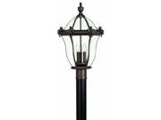 Hinkley Lighting 2441CB 3 Light Post Light from the San Clemente Collection Copper Bronze