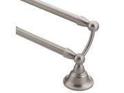 Moen CSIDN6822BN 24 Double Towel Bar from the Sage Collection Brushed Nickel